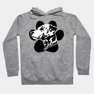 Dalmatian Paw Art Hoodie